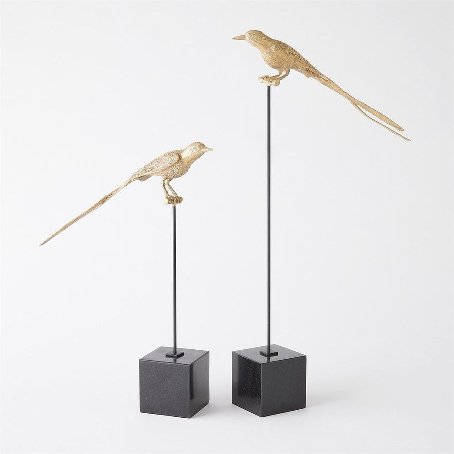 Decorative Objects Perched Swallow-Brass-Lg