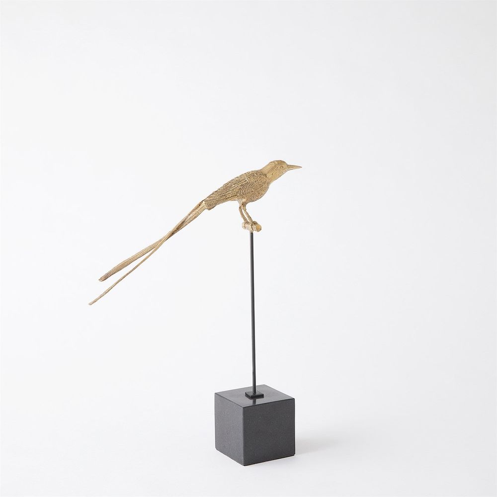 Perched Swallow-Brass-Sm