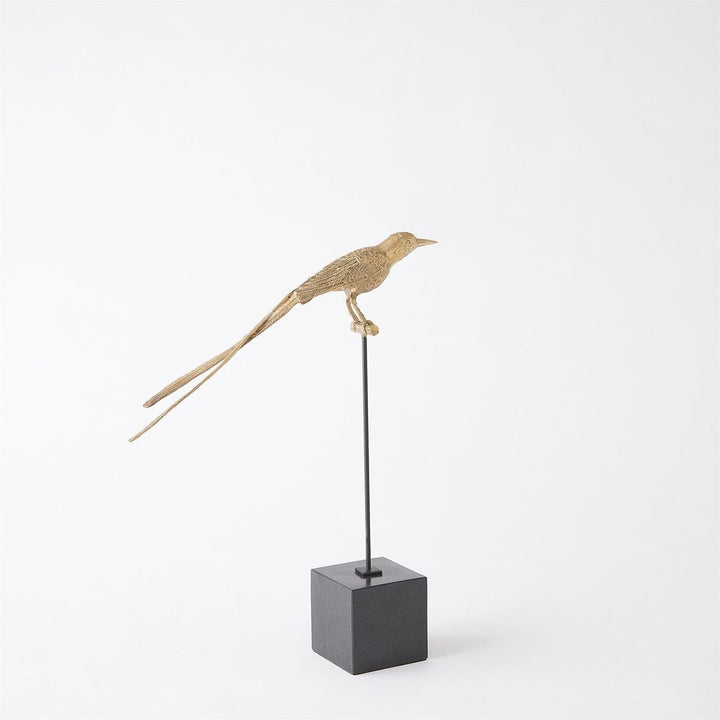 Perched Swallow-Brass-Sm