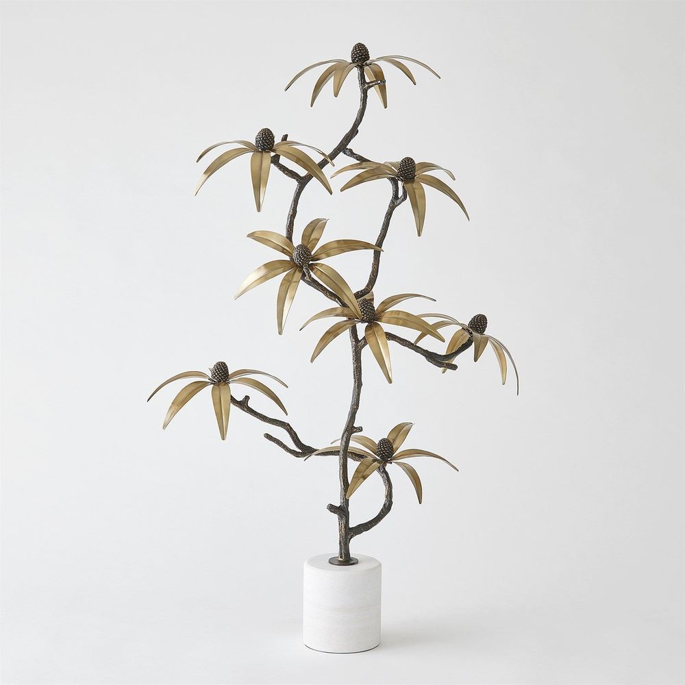 Decorative Objects Black-Eyed Susan Sculpture-Bronze/Brass