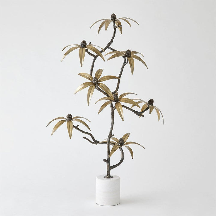 Decorative Objects Black-Eyed Susan Sculpture-Bronze/Brass