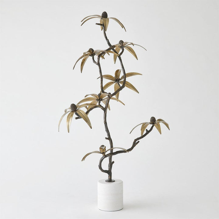 Decorative Objects Black-Eyed Susan Sculpture-Bronze/Brass