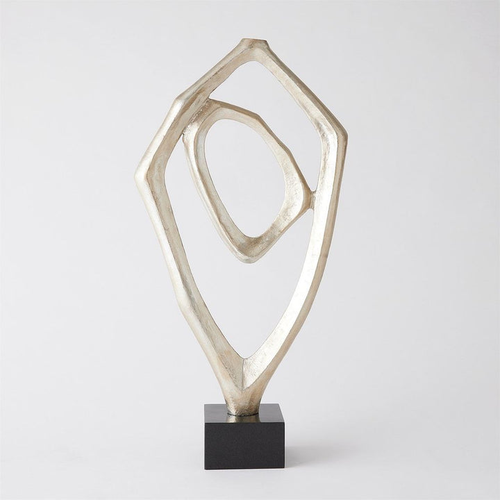 Decorative Objects Interplay Sculpture-Silver Leaf