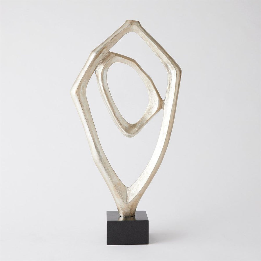 Decorative Objects Interplay Sculpture-Silver Leaf