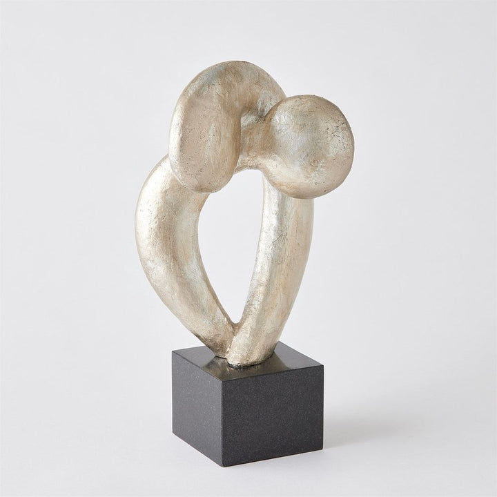 Decorative Objects Align Sculpture-Silver Leaf