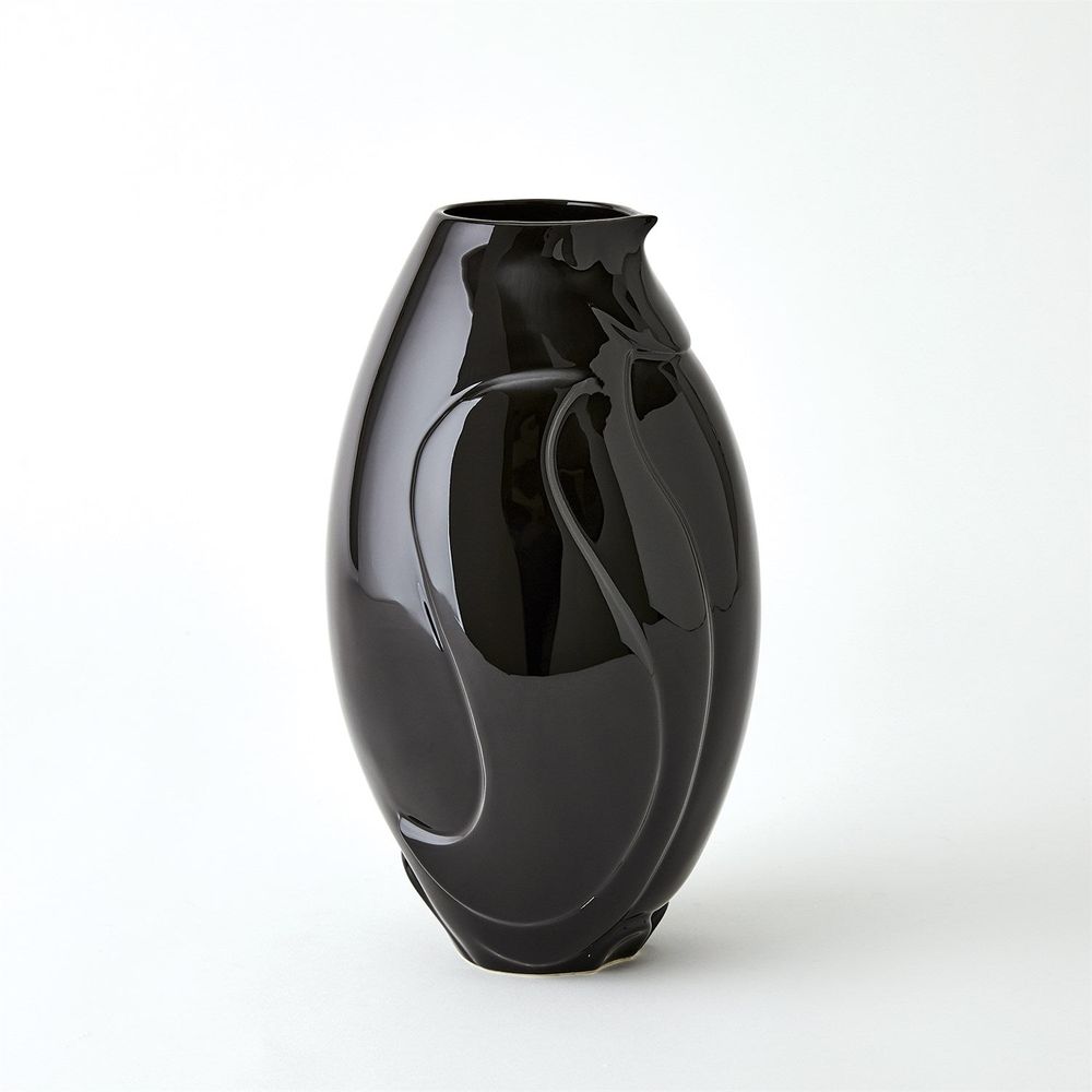 Penguin Vase-Black-Wide
