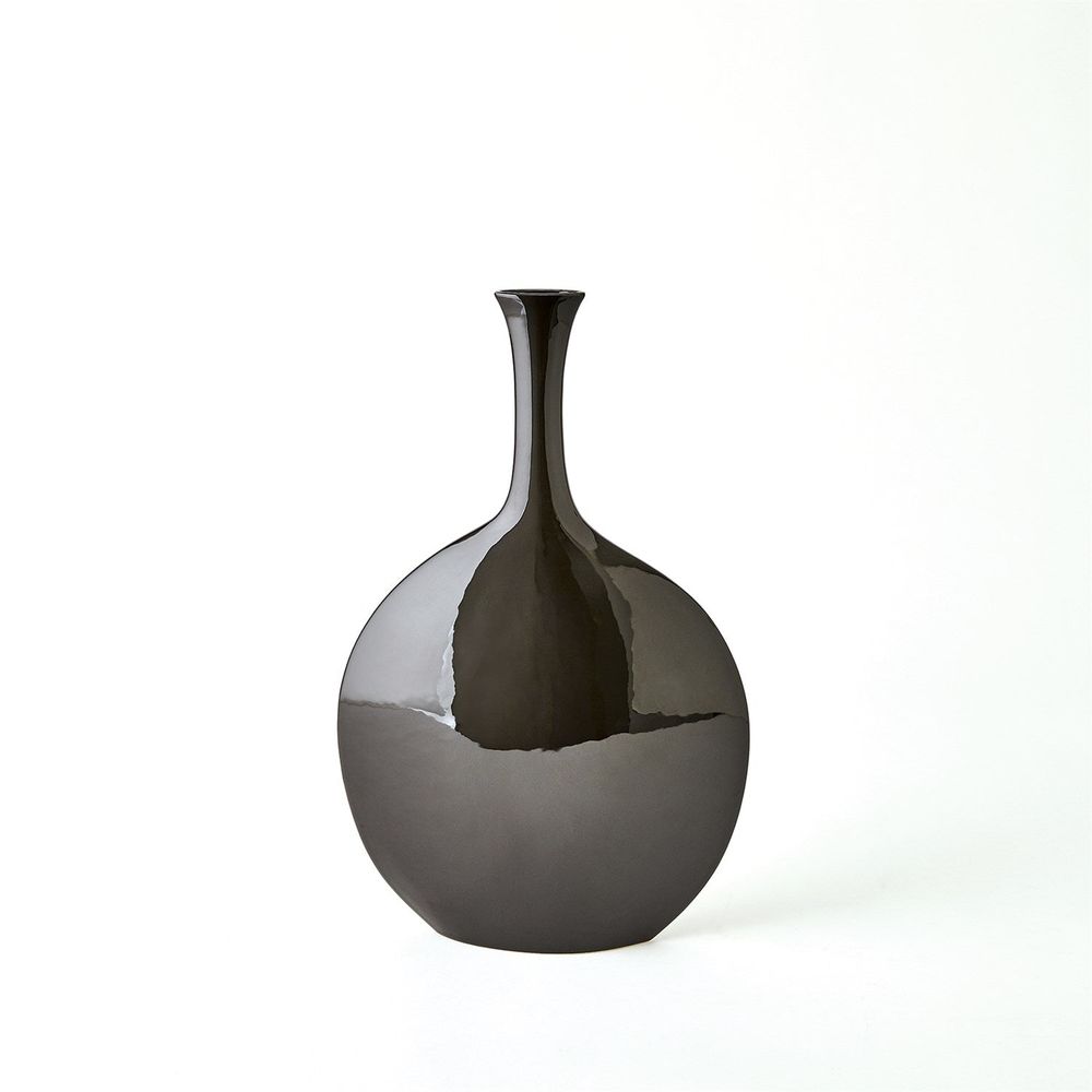 Silhouette Vase-Black-Round