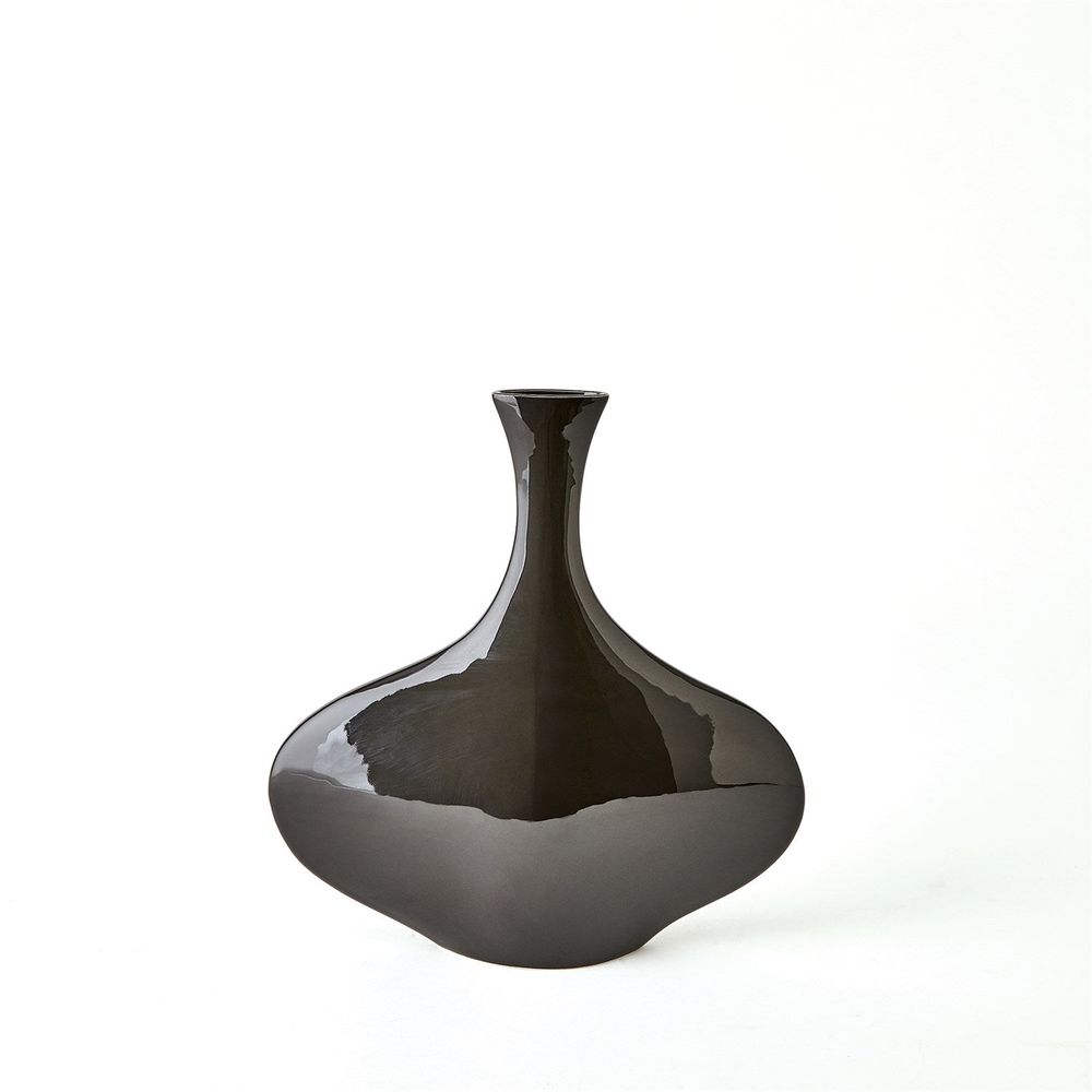Silhouette Vase-Black-Round