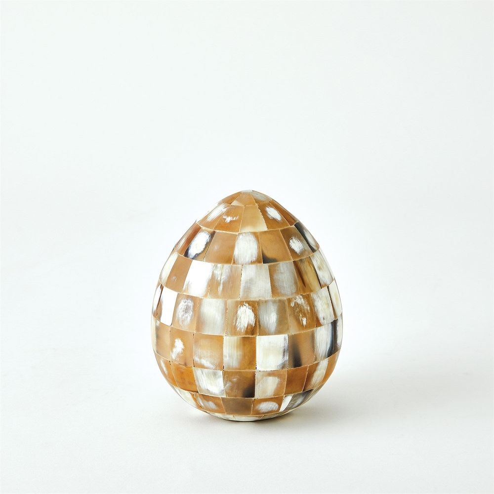 Decorative Objects Horn Egg-Neutral-Lg