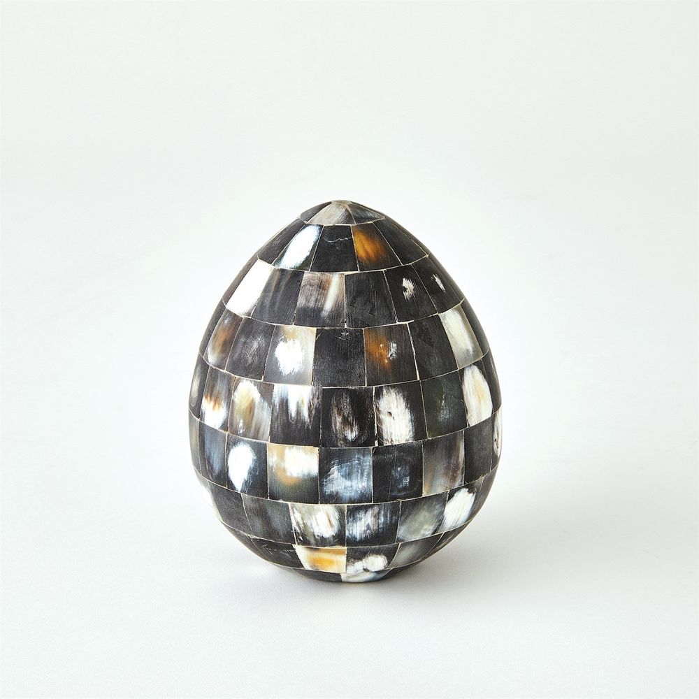 Decorative Objects Horn Egg-Black-Lg