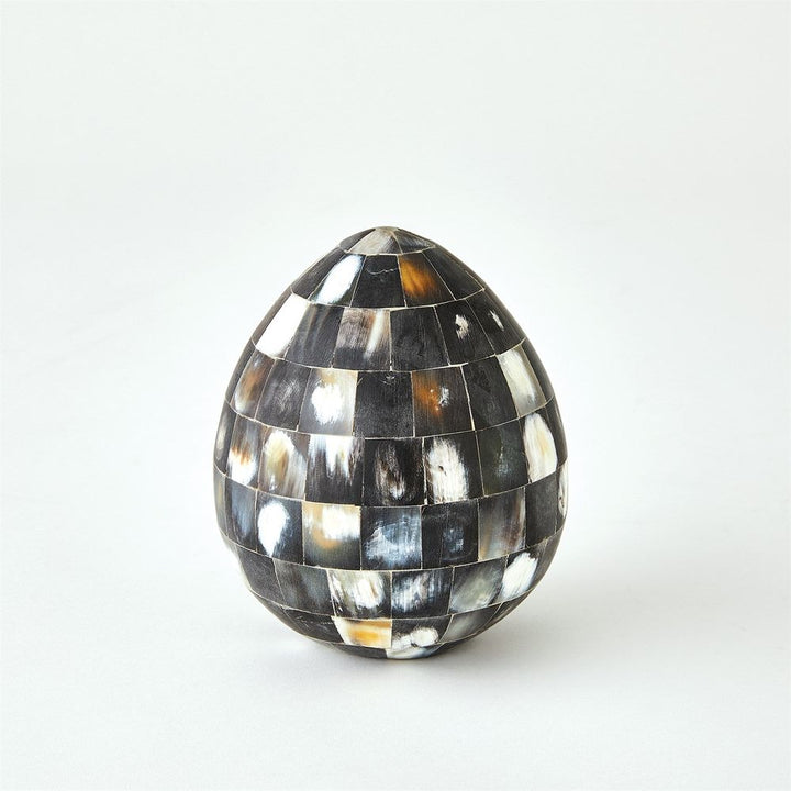 Decorative Objects Horn Egg-Black-Lg