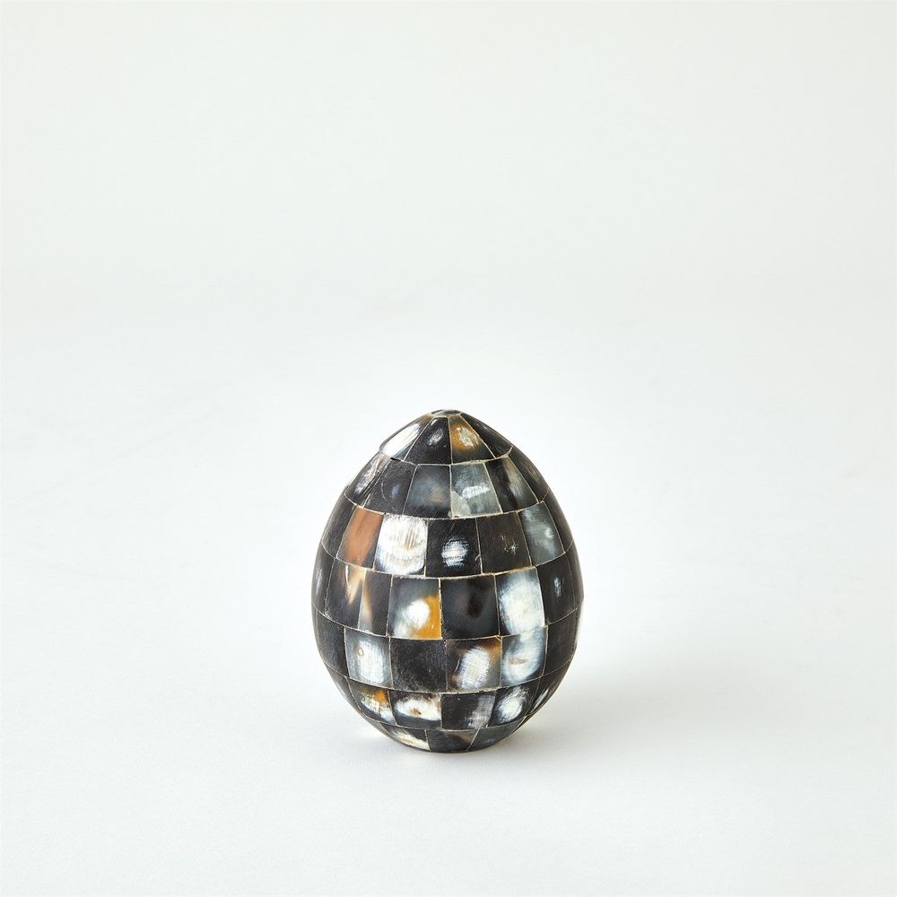 Horn Egg-Black-Lg