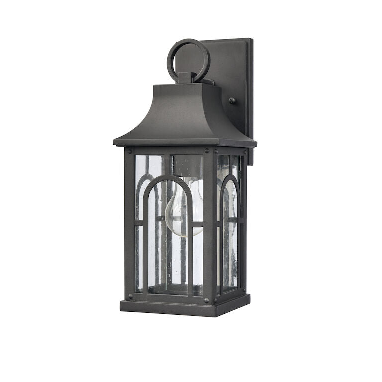 Triumph 14.5'' High 1 - Light Outdoor Sconce - Textured Black-Elk Home-ELK-89602/1-Outdoor Wall Sconces-2-France and Son