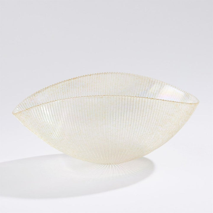 Bowls Pleated Bowl-Gold-Lg