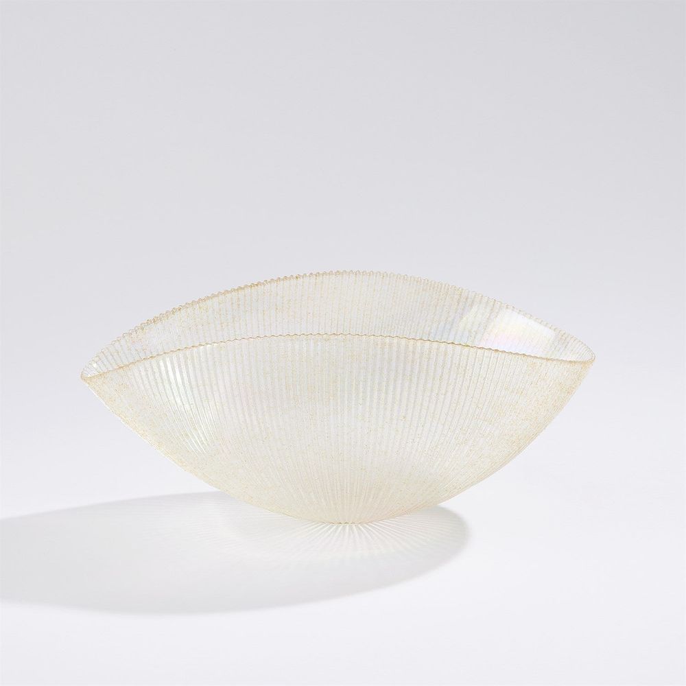 Pleated Bowl-Gold-Med