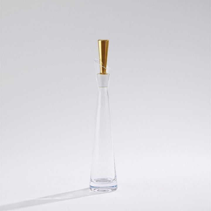 Slant Decanter-Gold-Lg