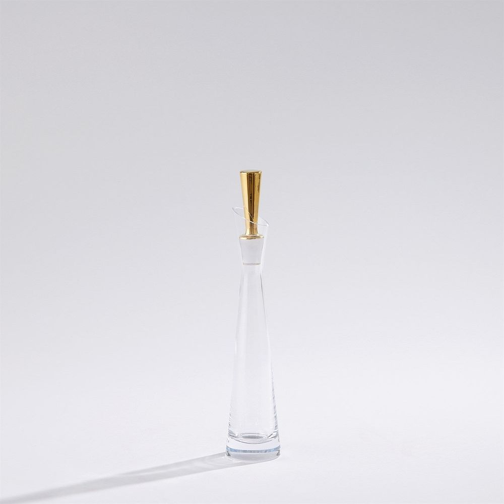 Slant Decanter-Gold-Sm