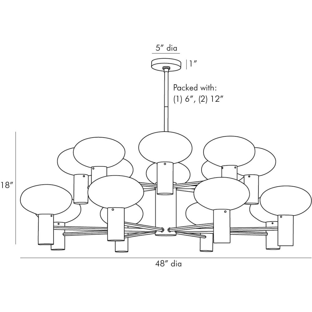 Lumora Chandelier - Gold