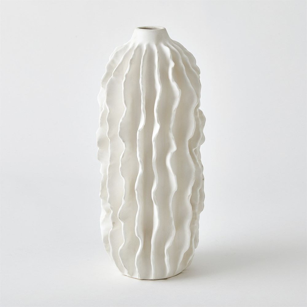 Vases Sea Ribbons Vase - Matte White