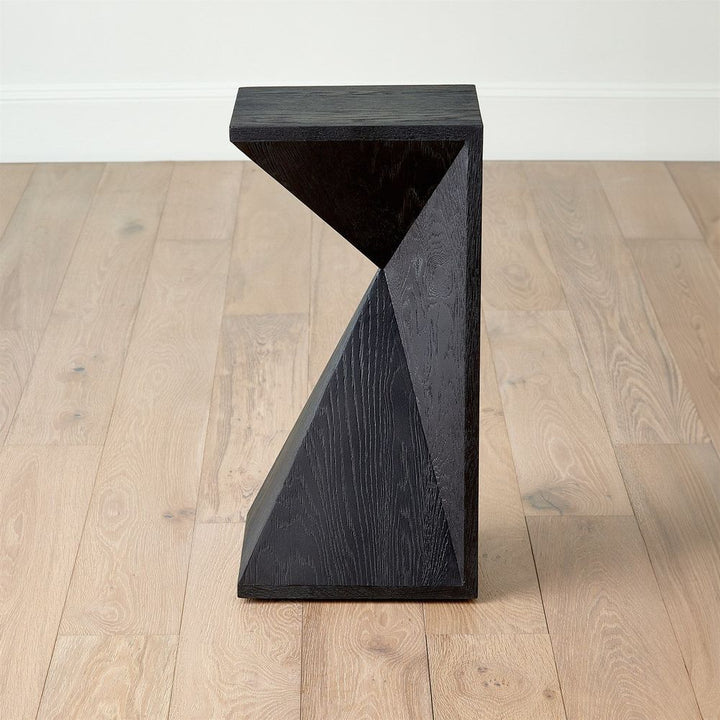 Side Tables Asymmetrical Angle Side Table-Blackened Oak