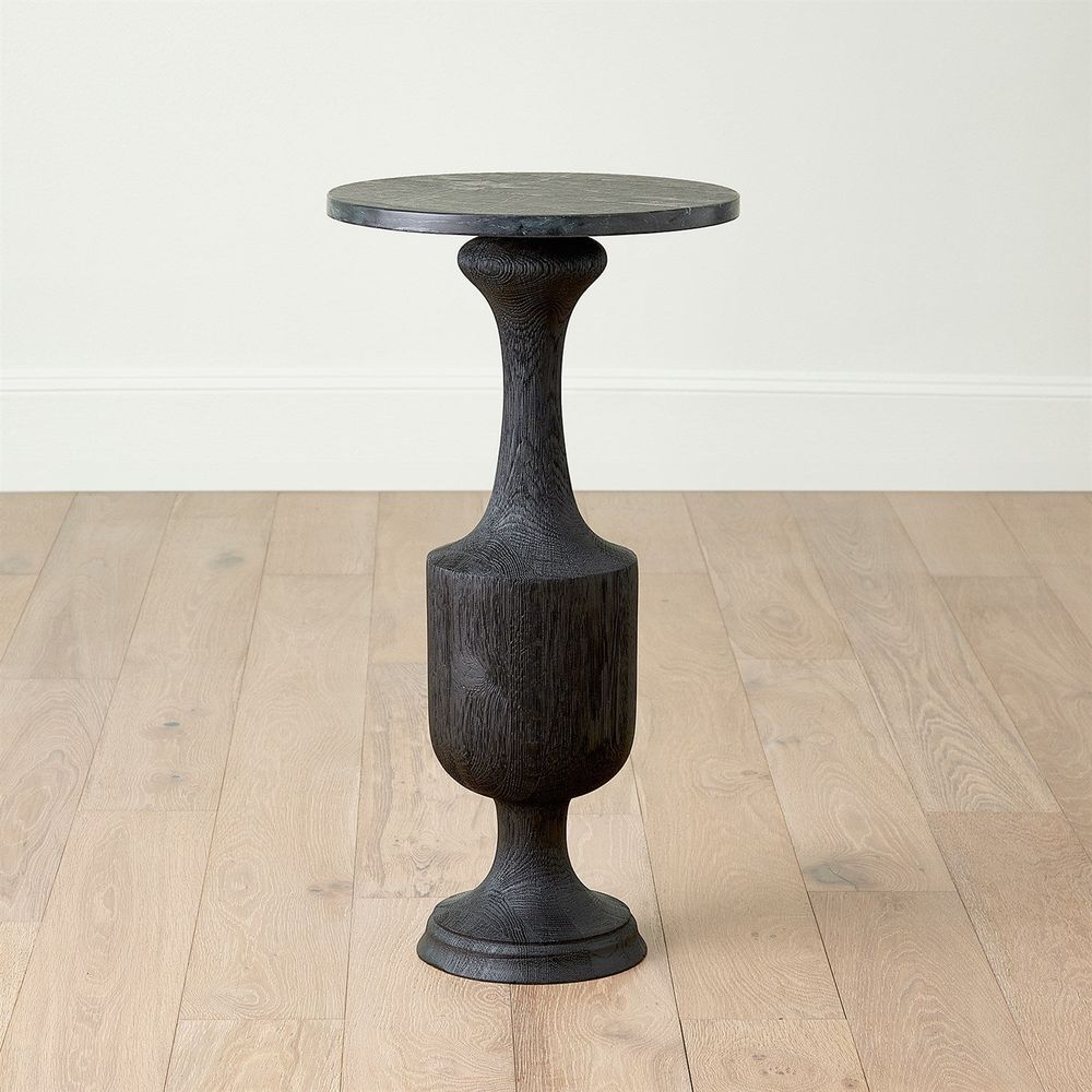 Vessel Side Table-Black-Lg