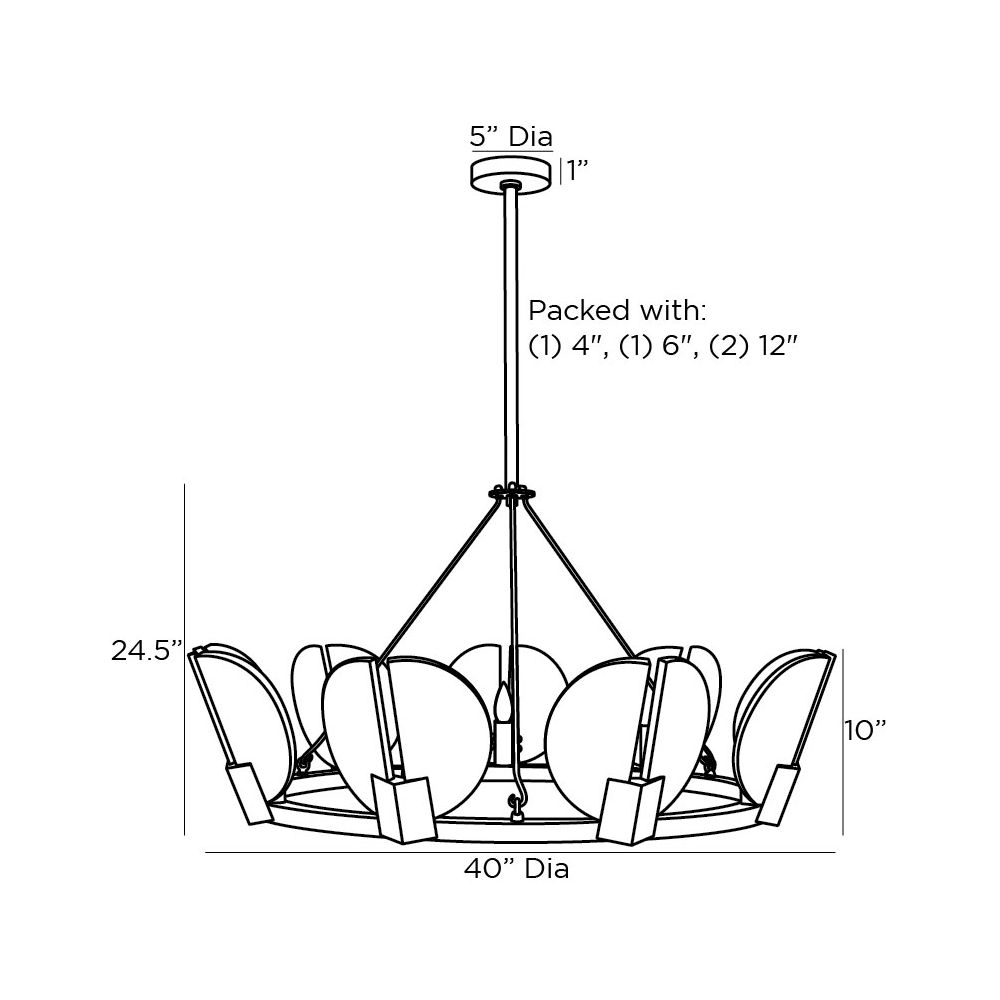 Savanna Chandelier - Black