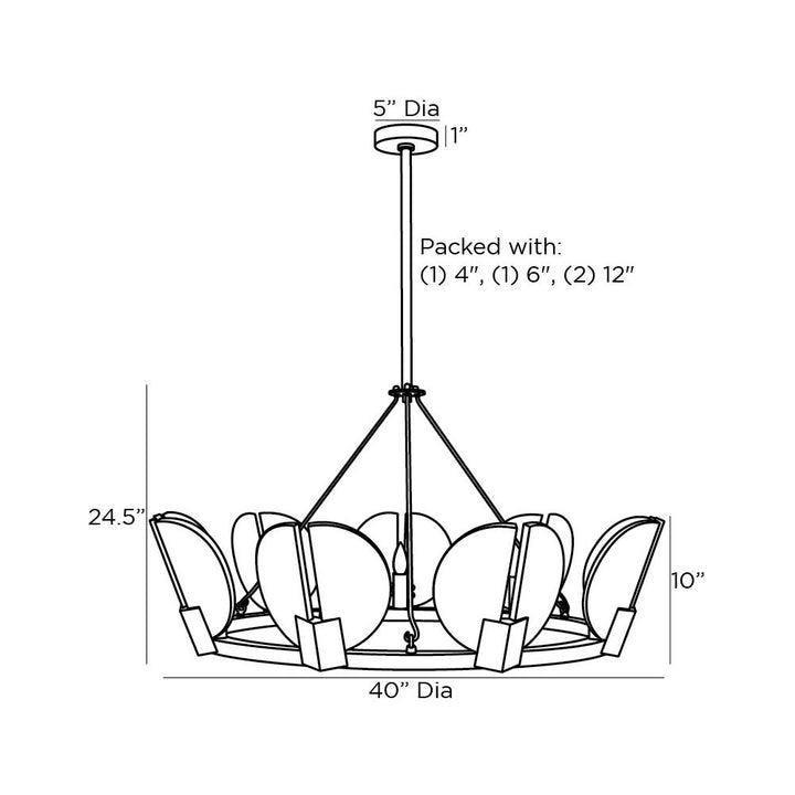 Savanna Chandelier - Black