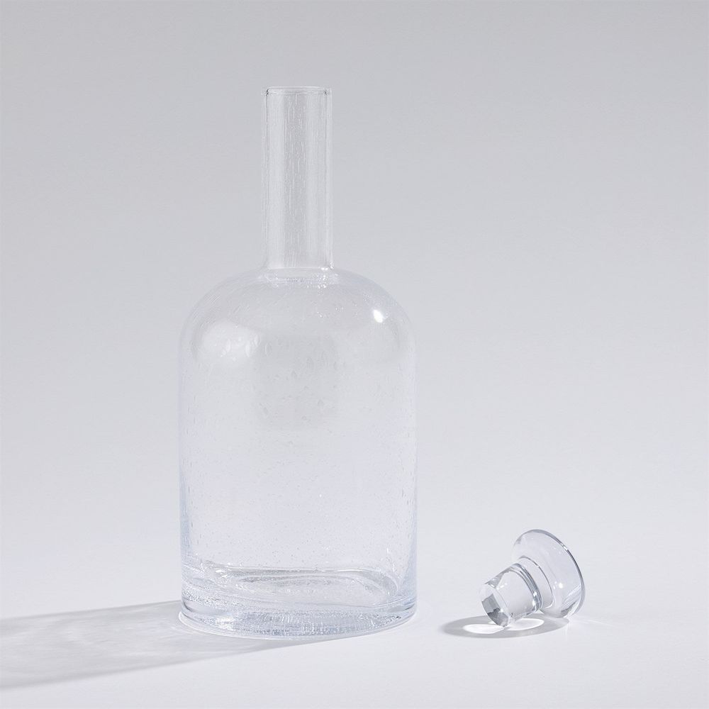 Necked Seeded Decanter-Lg
