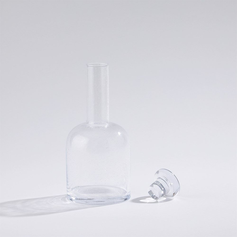 Necked Seeded Decanter-Lg