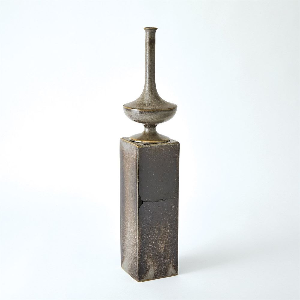 Vases Pedestal Vase-Reactive Silver-Lg