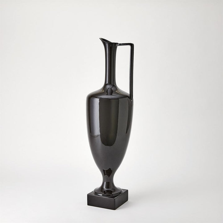 Jars Quiet Curve Urn-Black-Sm