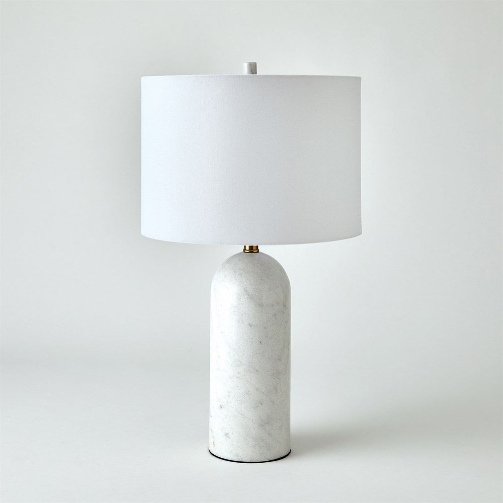 Callanish Marble Lamp-White-Sm