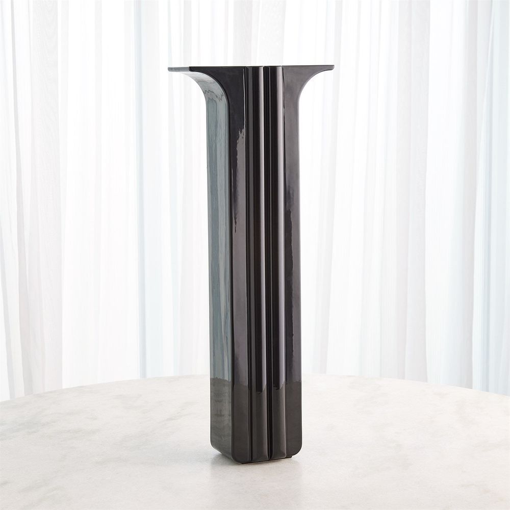 Vases Flying Column Vase-Black-Wide