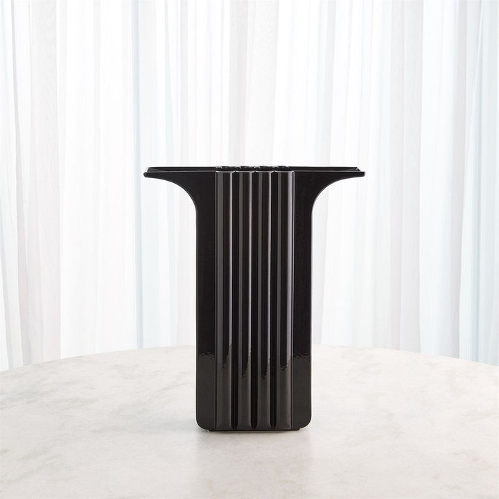 Flying Column Vase-Black-Wide
