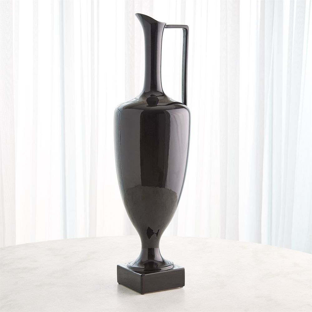 Jars Quiet Curve Urn-Black-Sm
