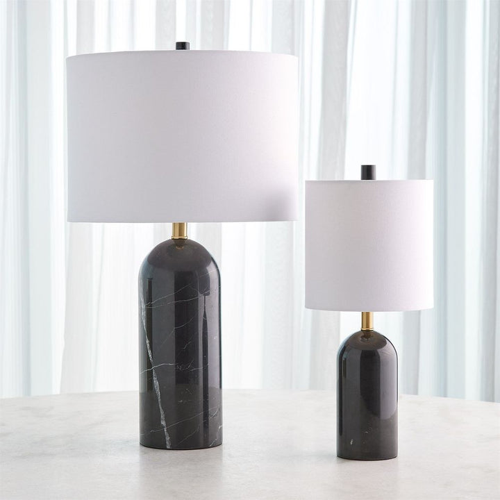 Callanish Marble Lamp-Black-Lg