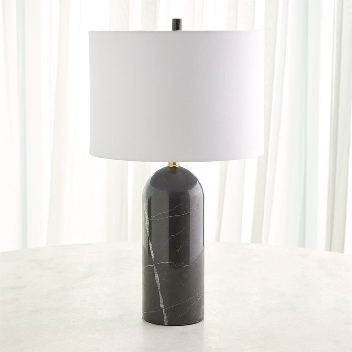 Callanish Marble Lamp-Black-Sm