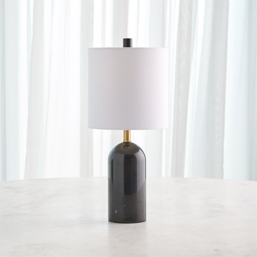 Callanish Marble Lamp-Black-Lg