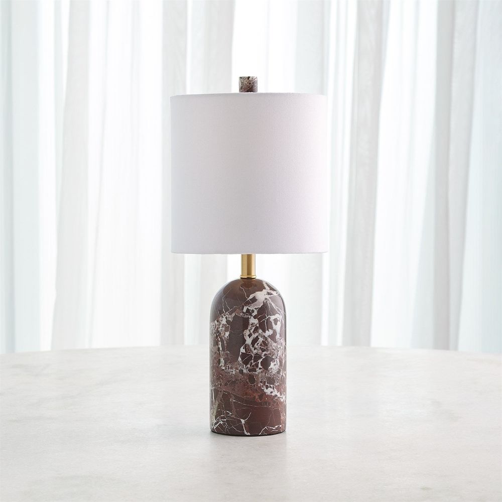 Callanish Marble Lamp-Maroon-Lg