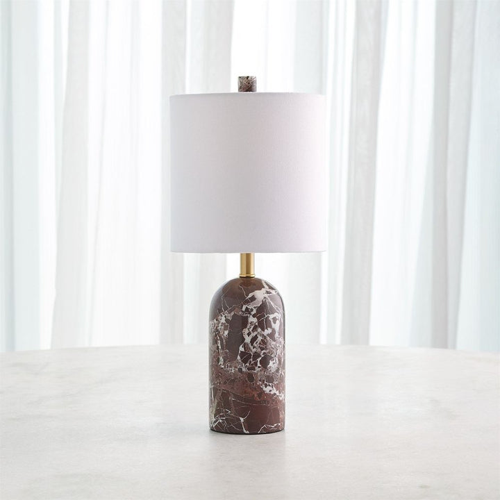 Callanish Marble Lamp-Maroon-Lg