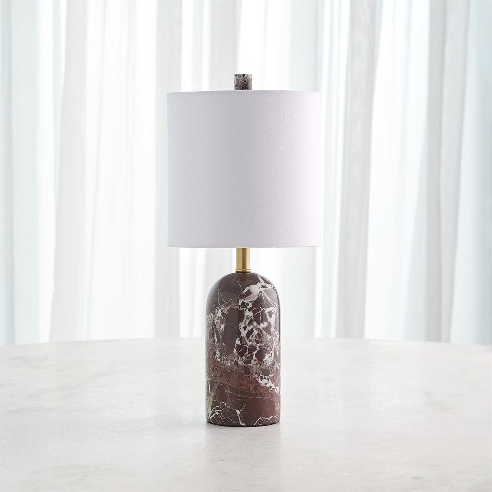 Table Lamps Callanish Marble Lamp-Maroon-Sm