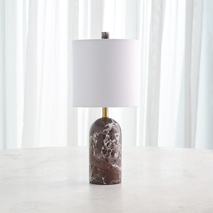 Table Lamps Callanish Marble Lamp-Maroon-Sm