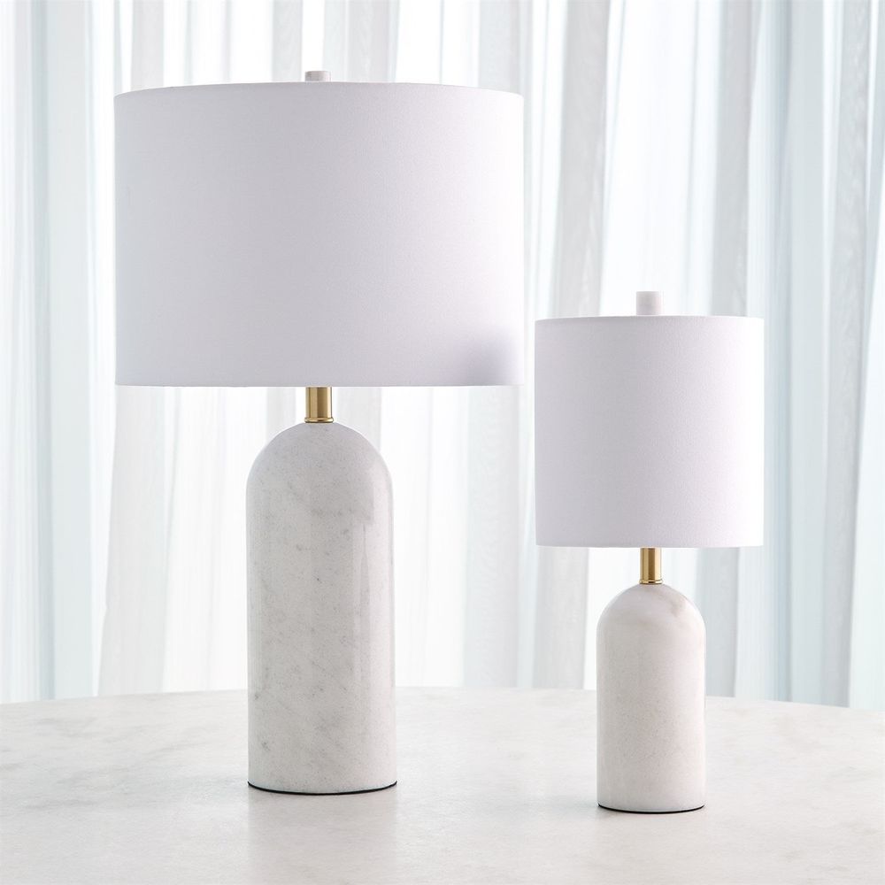 Callanish Marble Lamp-White-Lg