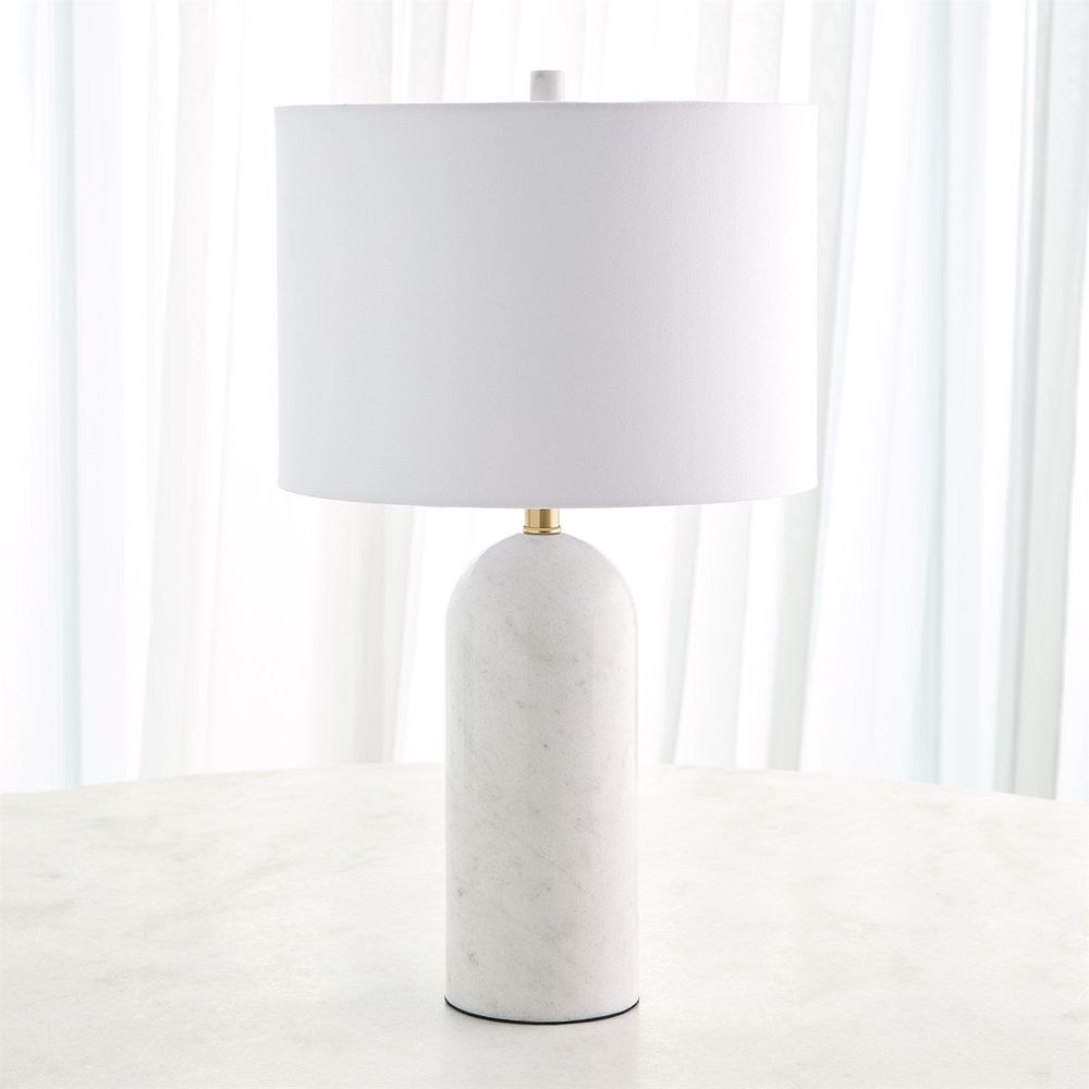 Callanish Marble Lamp-White-Sm
