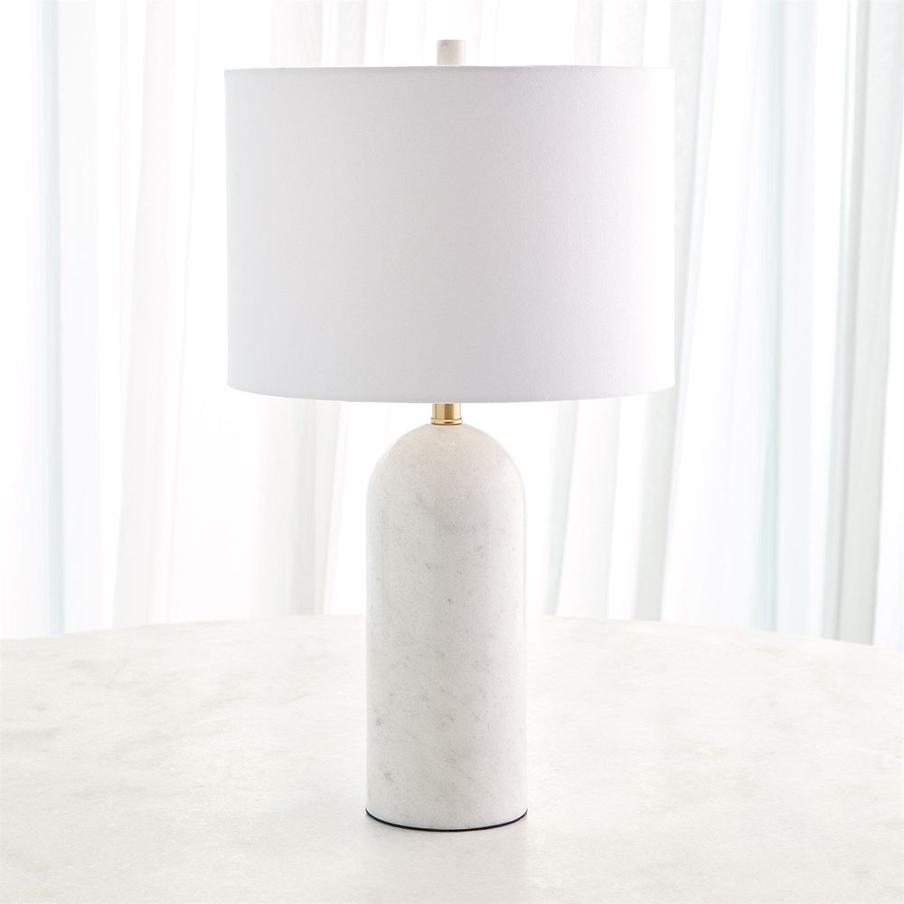 Callanish Marble Lamp-White-Sm
