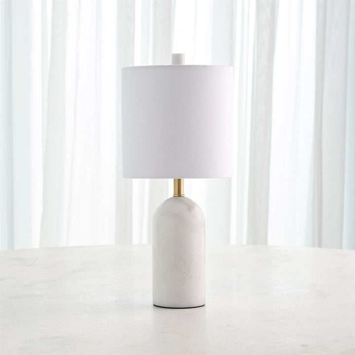 Table Lamps Callanish Marble Lamp-White-Sm