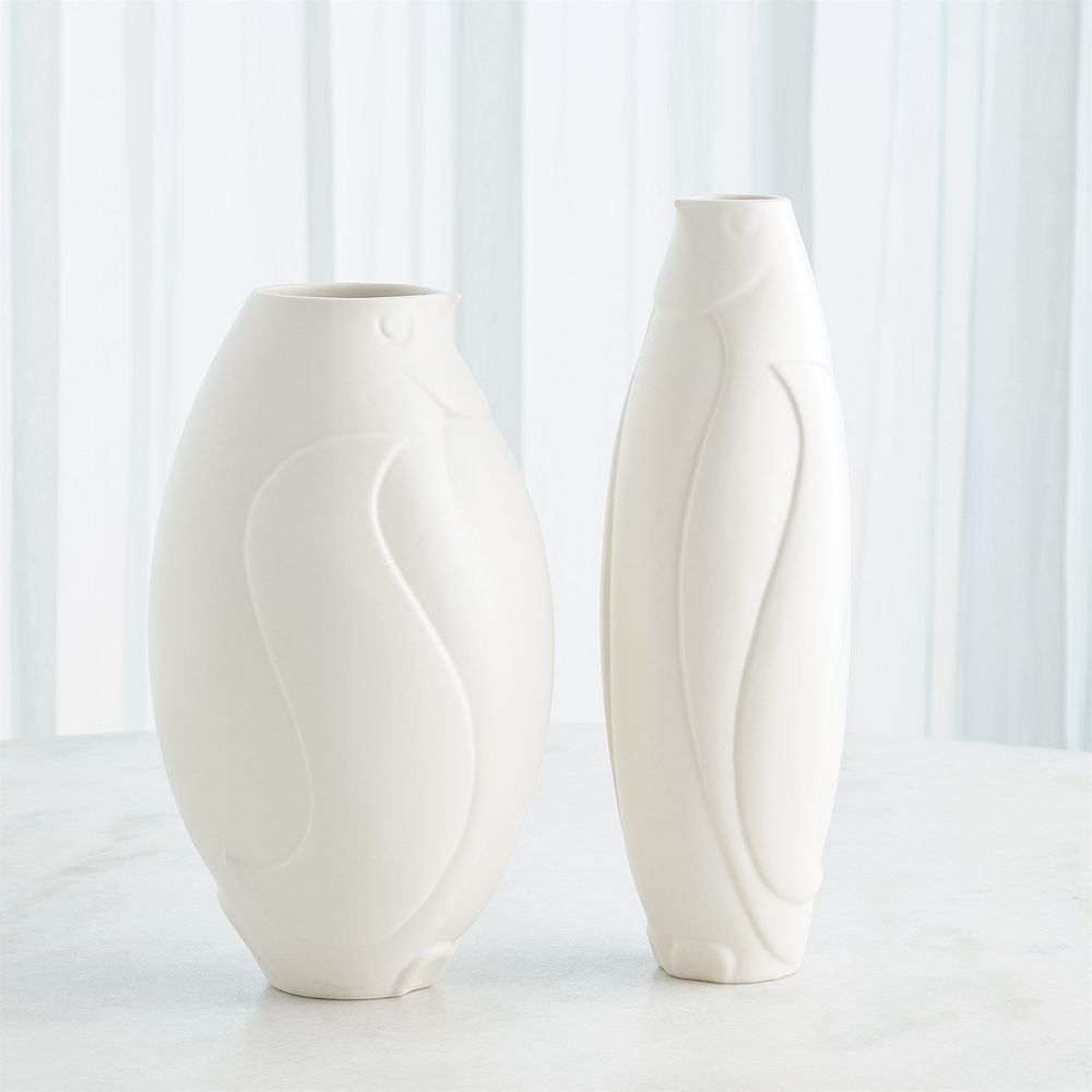 Vases Penguin Vase-Matte White-Wide