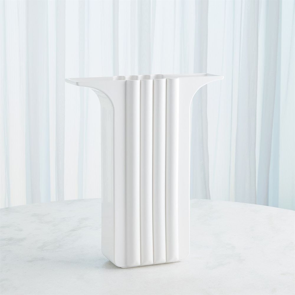 Vases Flying Column Vase-White-Slim