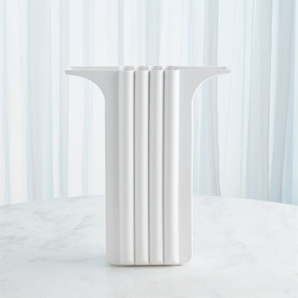 Flying Column Vase-White-Slim