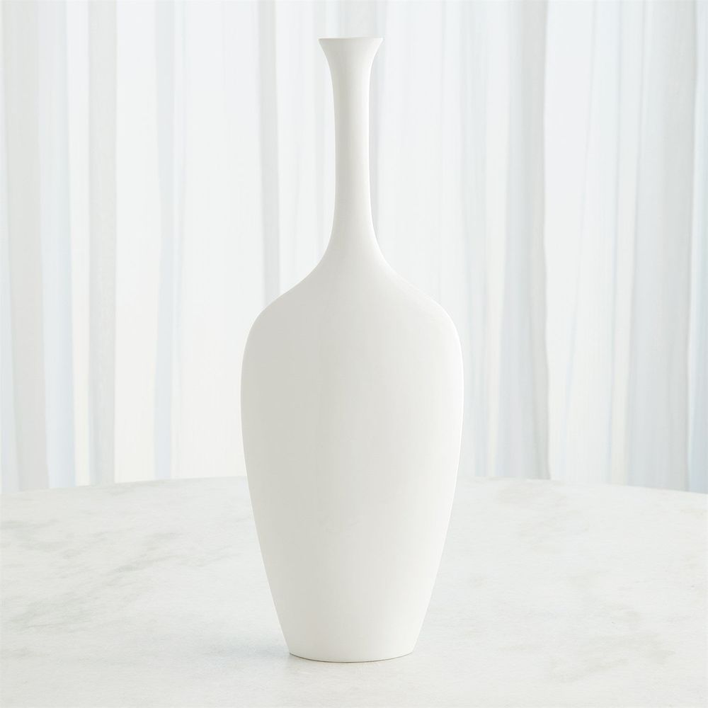 Silhouette Vase-White-Round